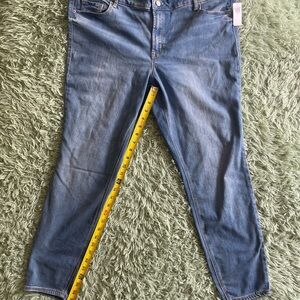 Old Navy Mid-Rise Rockstar Super Skinny Women’s Blue Jeans Size 20 NWT